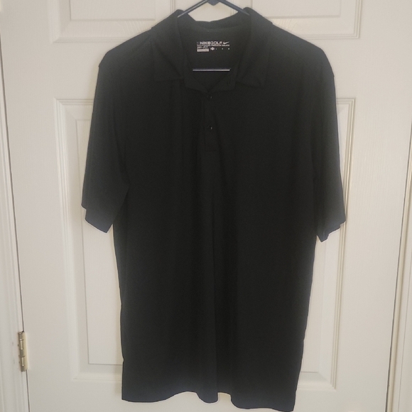 Nike Black Polo Shirt Relaxed Fit - Picture 1 of 5